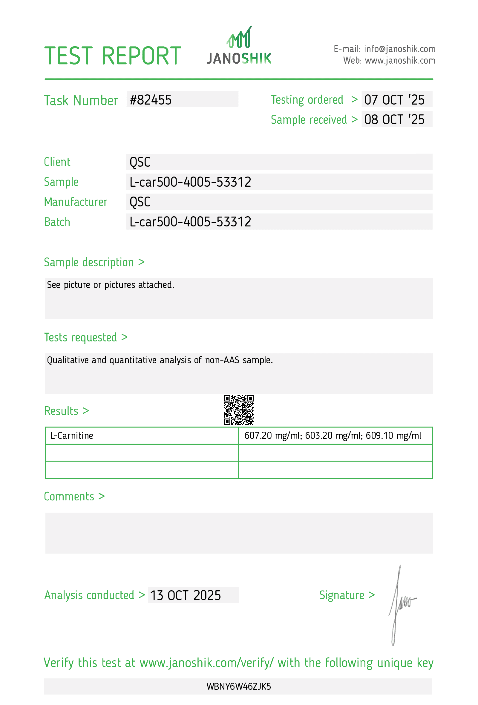 Vesta COA Report