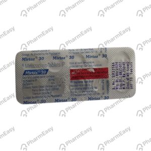 Mirtaz 30mg Tablets | 100-Count | MIRTAZAPINE