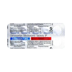 Olmezest 20mg Tablets | 100-Count | OLMESARTAN