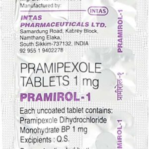 Pramirol 1mg Tablets | 100-Count | PRAMIPEXOLE