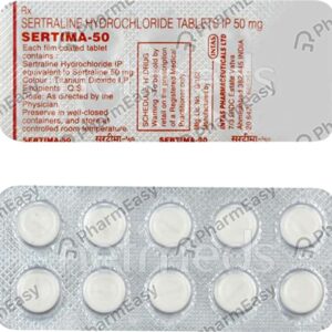 Sertima 50mg Tablets | 100-Count | SERTRALINE