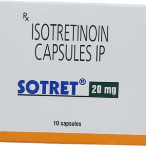 Sotret 20mg Tablets | 100-Count | ISOTRETINOIN