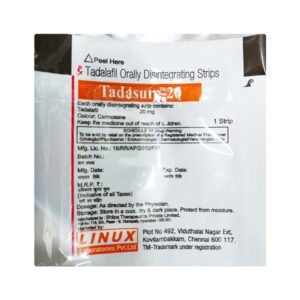 Tadarise 20mg Effervescent Tablets | 105-Count | TADALAFIL