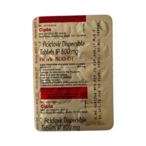 Acivir Dt 800mg Tablets | 100-Count | ACYCLOVIR