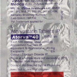 Atorva 40mg Tablets | 100-Count | ATORVASTATIN