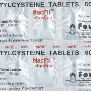 Nacfil 600mg Tablets | 100-Count | N-ACETYL CYSTEINE (NAC)