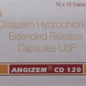 Angizem Cd 120mg Tablets | 100-Count | DILTIAZEM