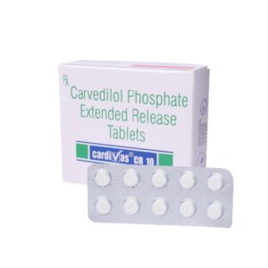 Cardivas Cr 10mg Tablets | 100-Count | CARVEDILOL