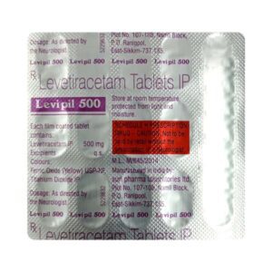Levipil 500mg Tablets | 105-Count | LEVETIRACETAM