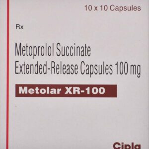Metolar Xr 100mg Tablets | 100-Count | METOPROLOL SUCCINATE