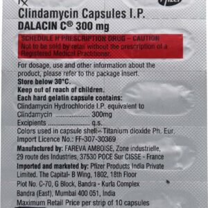 Dalacin C 300mg Tablets | 100-Count | CLINDAMYCIN