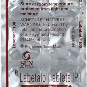 Labebet 100mg Tablets | 100-Count | LABETALOL