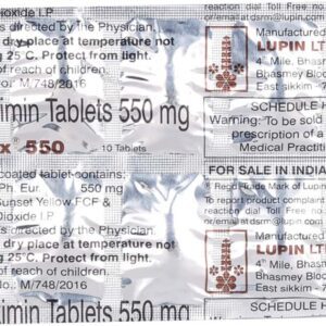 Rcifax 550mg Tablets | 100-Count | RIFAXIMIN
