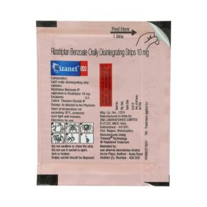 Rizafine 10mg Tablets | 100-Count | RIZATRIPTAN