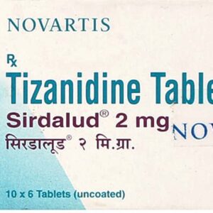 Sirdalud 2mg Tablets | 102-Count | TIZANIDINE