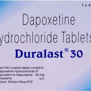 Duratia 30mg Tablets | 100-Count | DAPOXETINE
