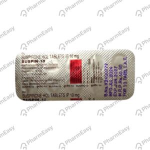 Buspin 10mg Tablets | 100-Count | BUSPIRONE