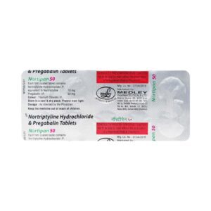Nortimer 25mg Tablets | 100-Count | NORTRIPTYLINE