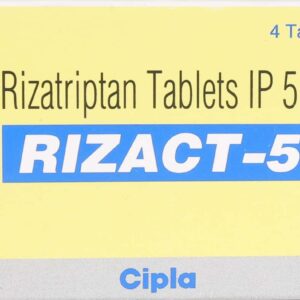 Rizact 5mg Tablets | 100-Count | RIZATRIPTAN
