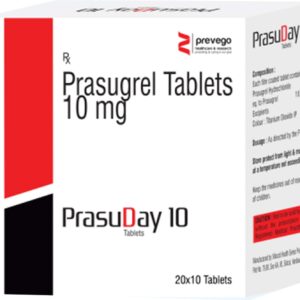 Prasuday 10mg Tablets | 100-Count | PRASUGREL