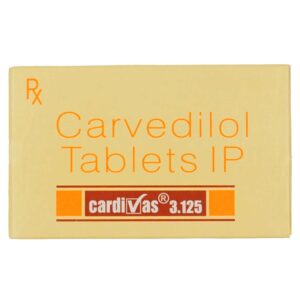 Cardivas 3.125mg Tablets | 100-Count | CARVEDILOL