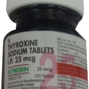 Eltroxin 25mg Tablets | 120-Count | LEVOTHYROXINE