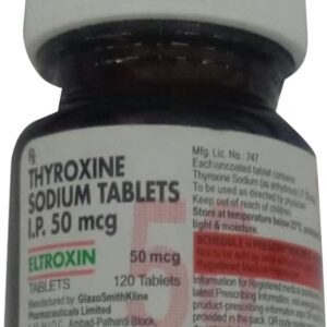 Eltroxin 50mcg Tablets | 120-Count | LEVOTHYROXINE