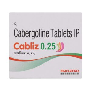 Cabliz 0.25mg Tablets | 100-Count | CABERGOLINE