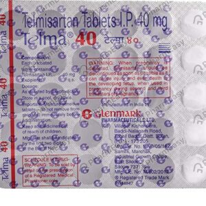 Telma 40mg Tablets | 105-Count | TELMISARTAN