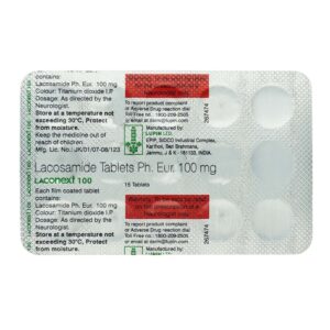 Laconext 100mg Tablets | 105-Count | LACOSAMIDE