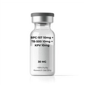 BPC-157 10mg + TB-500 10mg + KPV 10mg Blend 30mg | 20-Vial Kit | Triple-Peptide Recovery & Anti-Inflammatory Blend