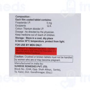 Healpecia 5mg Tablets | 100-Count | FINASTERIDE