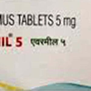 Evermil 5mg Tablets | 100-Count | EVEROLIMUS