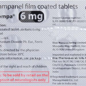 Fycompa 6mg Tablets | 112-Count | PERAMPANEL