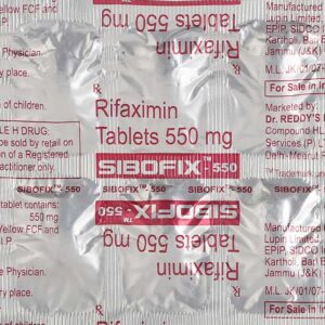 Sibofix 550mg Tablets | 100-Count | RIFAXIMIN