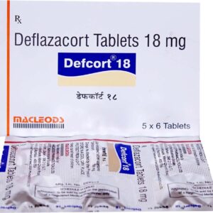 Defcort 18mg Tablets | 102-Count | DEFLAZACORT