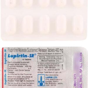 Lupirtin SR 400mg Tablets | 100-Count | FLUPIRTINE