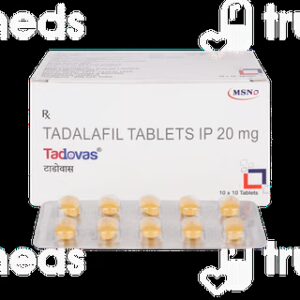 Tadovas 20mg Tablets | 100-Count | TADALAFIL