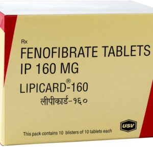 Lipicard 160mg Tablets | 100-Count | FENOFIBRATE
