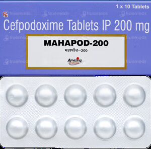 Mahapod 200mg Tablets | 100-Count | CEFPODOXIME