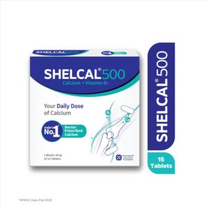 Shelcal 500mg Tablets | 105-Count | CALCIUM CARBONATE