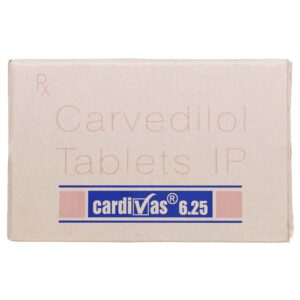 Cardivas 6.25mg Tablets | 100-Count | CARVEDILOL