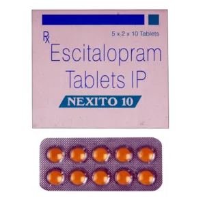Nexito 10mg Tablets | 100-Count | ESCITALOPRAM