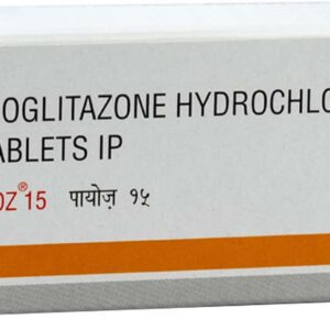 Pioz 15mg Tablets | 100-Count | PIOGLITAZONE