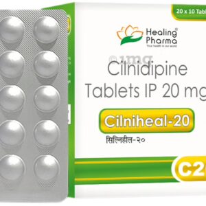 Cilniheal 20mg Tablets | 100-Count | CILNIDIPINE