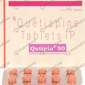 Qutipin 50mg Tablets | 100-Count | QUETIAPINE