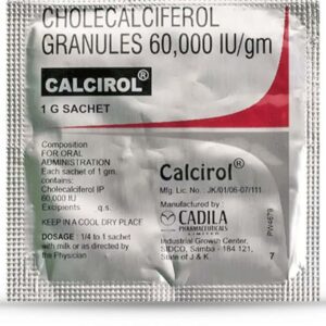 Calcirol Sachet 1Gm | 100-Count | VITAMIN D3 (CHOLECALCIFEROL)