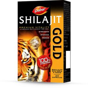 Dabur Shilajit Gold Cap | 100-Count | SHILAJIT (PURIFIED RESIN)
